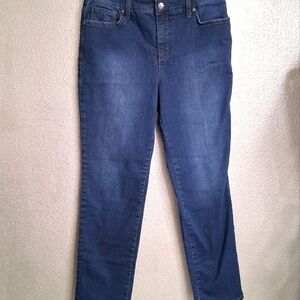 Classic Blue Slim Straight Jeans   Size 8